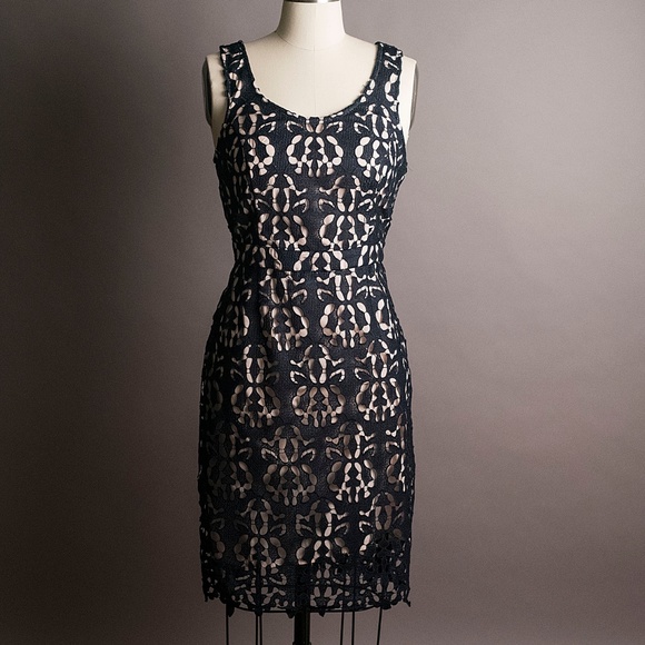 Banana Republic Dresses & Skirts - Banana Rebublic Navy Crochet cocktail dress—US6